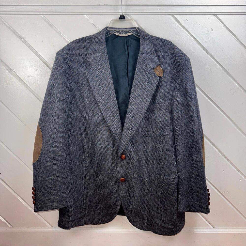Stafford Wool Tweed Blazer Sport Coat